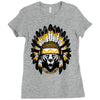 native american chief bear Ladies Fitted T-Shirt