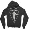 youth kids tuxedo Zipper Hoodie