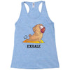 yoga pug exhale Racerback Tank