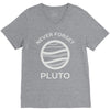 never forget pluto the planet V-Neck Tee