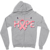 breast cancer hope Zipper Hoodie