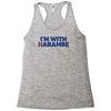 i am with harambe Racerback Tank