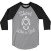 shoot like a girl 3/4 Sleeve Shirt