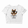champagne and caviar Crop Top