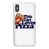 this girl loves pizza iPhoneX