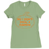 no i did not steal a pumpkin Ladies Fitted T-Shirt