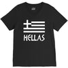 greece hellas greek flag V-Neck Tee