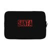 santa red glitter Laptop sleeve