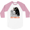 This Girl Loves Rottweiler 3/4 Sleeve Shirt