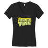 this is fine Women's V-Neck T-Shirt