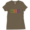 eat sleep radio Ladies Fitted T-Shirt