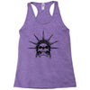 evil skull face Racerback Tank