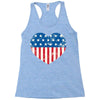 usa flag 2 Racerback Tank