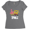 Trouble Women's Triblend Scoop T-shirt
