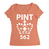 british pint funny Women's Triblend Scoop T-shirt