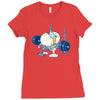 weight lifting accident Ladies Fitted T-Shirt