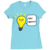 wattever! Ladies Fitted T-Shirt