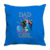 dad of the birthday girl Throw Pillow