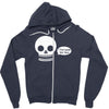 i live inside your face skull Zipper Hoodie
