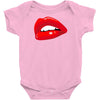 lips red kiss passion girl Baby Onesie
