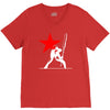 he clash inspired long sleeve V-Neck Tee