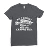 all i caught was this crappie fish Ladies Fitted T-Shirt
