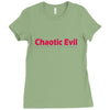 chaotic evil Ladies Fitted T-Shirt