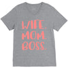 wife boss mom V-Neck Tee