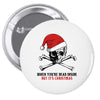 skull christmas Pin-back button
