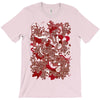 rood en wit T-Shirt