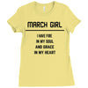 March Girl Ladies Fitted T-Shirt
