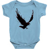 black raven with red eye Baby Bodysuit