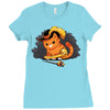 puss in boot Ladies Fitted T-Shirt