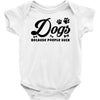 Dogs Because People Suck Baby Bodysuit