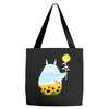 totoro sunflower Tote Bags