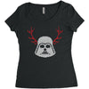 darth vader reindeer Women's Triblend Scoop T-shirt