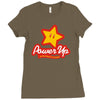 power up Ladies Fitted T-Shirt