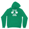 this guy loves coffee Unisex Hoodie