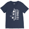 spaceship timeline funny  sci fi star retro wars trek joke cool V-Neck Tee