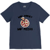 mo money mo pizzas 1 V-Neck Tee