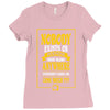 nobody exists on purpose Ladies Fitted T-Shirt