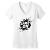 game on Women's V-Neck T-Shirt