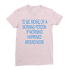 morning person Ladies Fitted T-Shirt