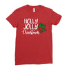 holly jolly christmas Ladies Fitted T-Shirt