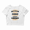 Super Cool Husband Of A Freaking Awesome Wife Crop Top
