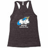 sad unicorn Racerback Tank
