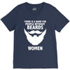 funny beards V-Neck Tee