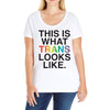 This Is What Trans Looks Like Ladies Curvy T-Shirt