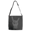 death to all but metal Adjustable Strap Totes