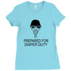 prepared for diaper Ladies Fitted T-Shirt